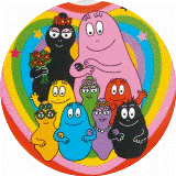 Disque d azyme Barbapapa multicolore