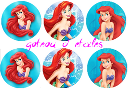 Disque azyme Princesses Disney Ariel