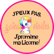 Disque azyme J'ai licorne