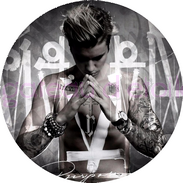 disque azyme justin bieber purpose decoration comestible anniversaire