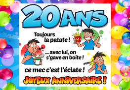 Disque azyme anniversaire 20 ans