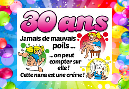 Disque azyme anniversaire 30 ans