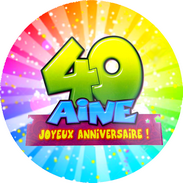 Disque azyme anniversaire 40 ans