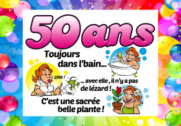 Plaque azyme anniversaire 50 ans