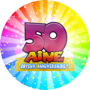 Disque azyme anniversaire 50 ans