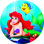 Disque azyme Princesses Disney Ariel la petite sirene