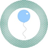 Disque d azyme Ballon bleu