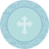 Disque d azyme Baptême communion garçon