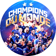 Equipe de France Championne du monde 2018 disque azyme