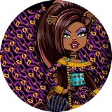 Disque d azyme monster high Clawdeen Léopard