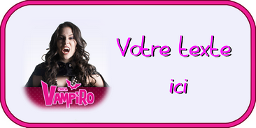 Etiquette azyme Chica vampiro