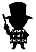 Grand Motif personnalisé découpé en azyme