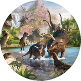 Disques en Azymes Dinosaures - Décorations pour gâteaux