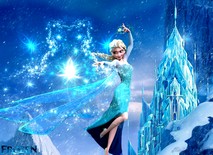 Disque azyme La Reine des neiges Elsa