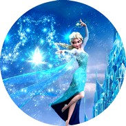 Disque azyme La Reine des neiges Elsa