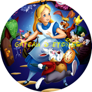 Disque azyme Alice au pays des merveilles Disney