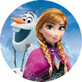 Disque azyme La Reine des neiges Anna