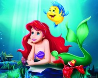 Plaque azyme Princesses Disney Ariel la petite sirene