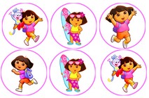 Disque azyme cupcakes Dora