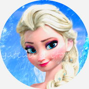 Disque azyme La Reine des neiges Elsa