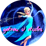 Disque azyme La Reine des neiges Elsa