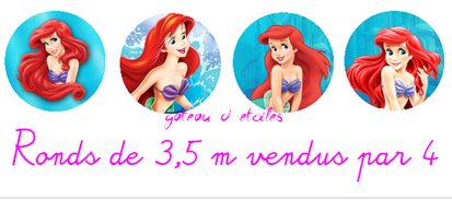 Disque azyme Princesses Disney Ariel