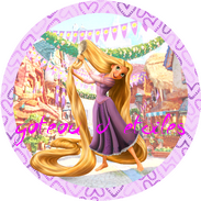 Disque azyme Princesses Disney Raiponce