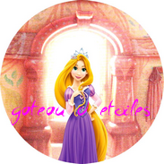 Disque azyme Princesses Disney Raiponce