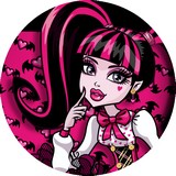 Disque d azyme Monster high Draculaura coeur