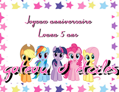 Etiquette azyme Mon petit poney