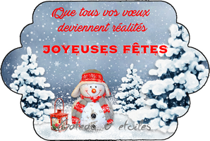 Etiquette azyme Joyeux Noël