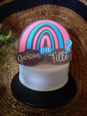 Topper cake garçon ou fille