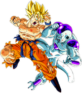 Goku VS Freezer découpés