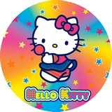 Disque azyme Hello Kitty étoiles