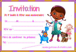 Invitation gratuite Doc la peluche