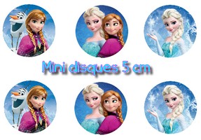 16 Disques en Azyme pour Cupcakes La Reine des Neiges - Jour de Fête -  Boutique Jour de fête