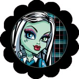 Disque d azyme monster high cupcake Frankie stein (par 4)