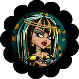 Disque d azyme monster high cupcake Cléo de Nile (par 4)