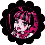 Disque d azyme monster high cupcake Draculaura (les 4)