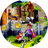 Disque azyme panda zoo playmobil